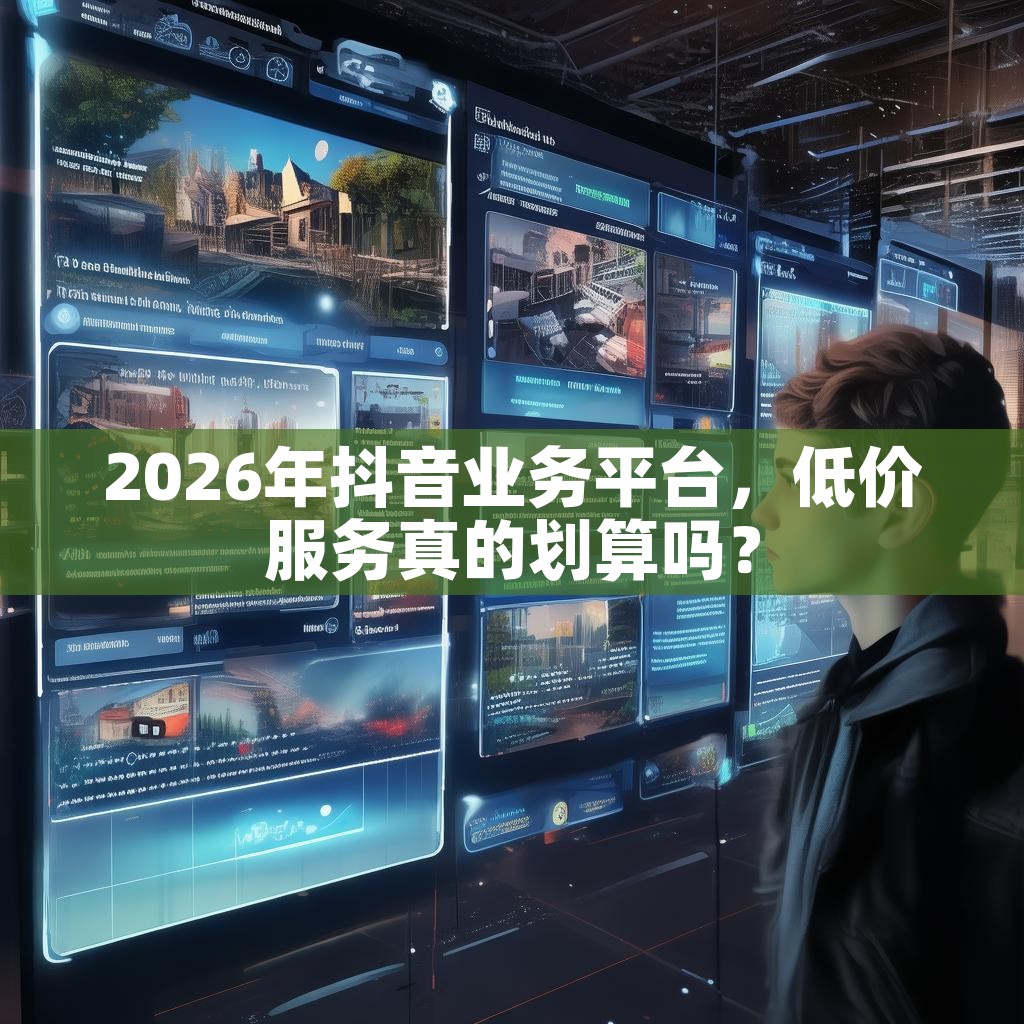 2026年抖音业务平台，低价服务真的划算吗？