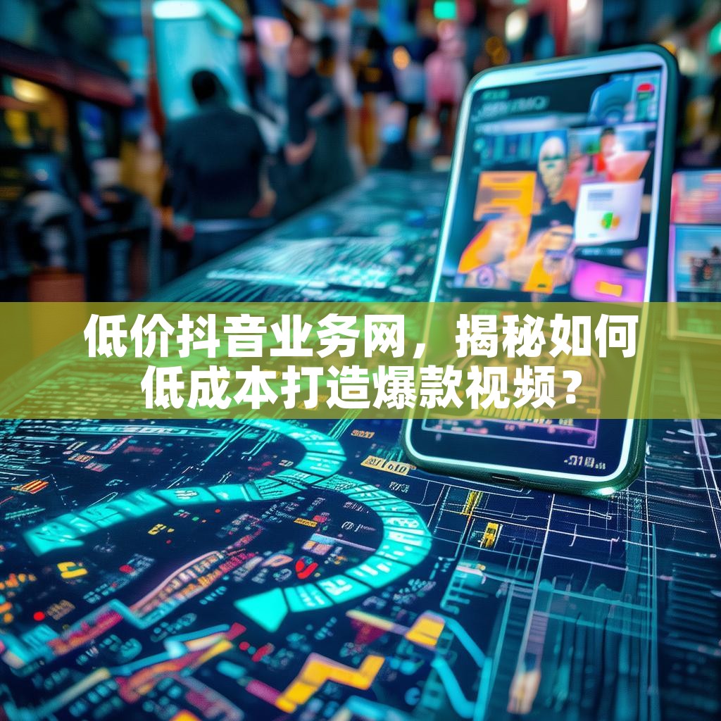 低价抖音业务网，揭秘如何低成本打造爆款视频？