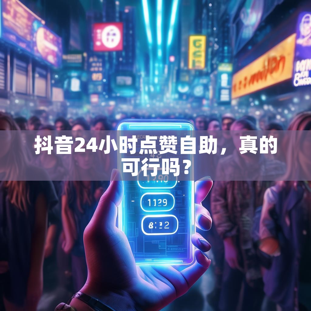 抖音24小时点赞自助，真的可行吗？