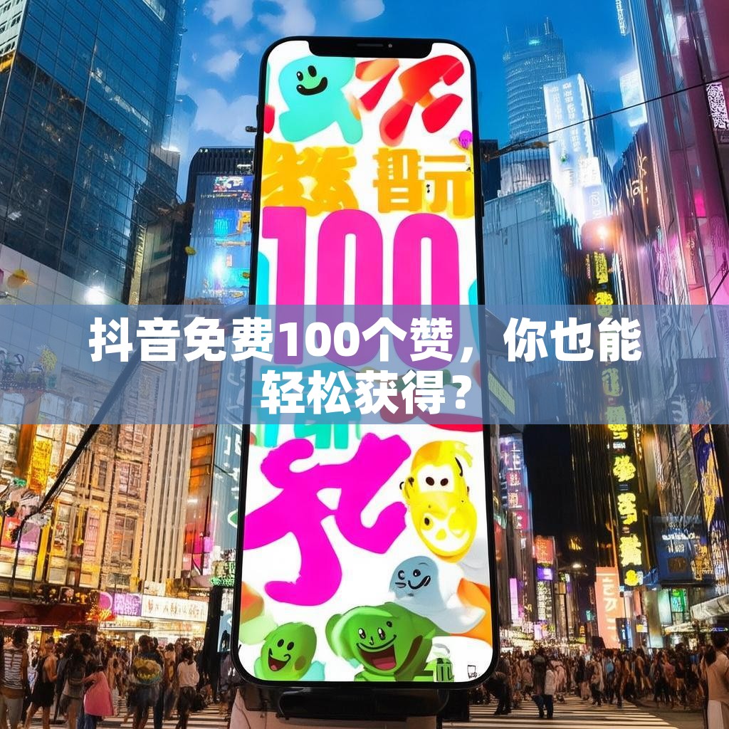 抖音免费100个赞，你也能轻松获得？