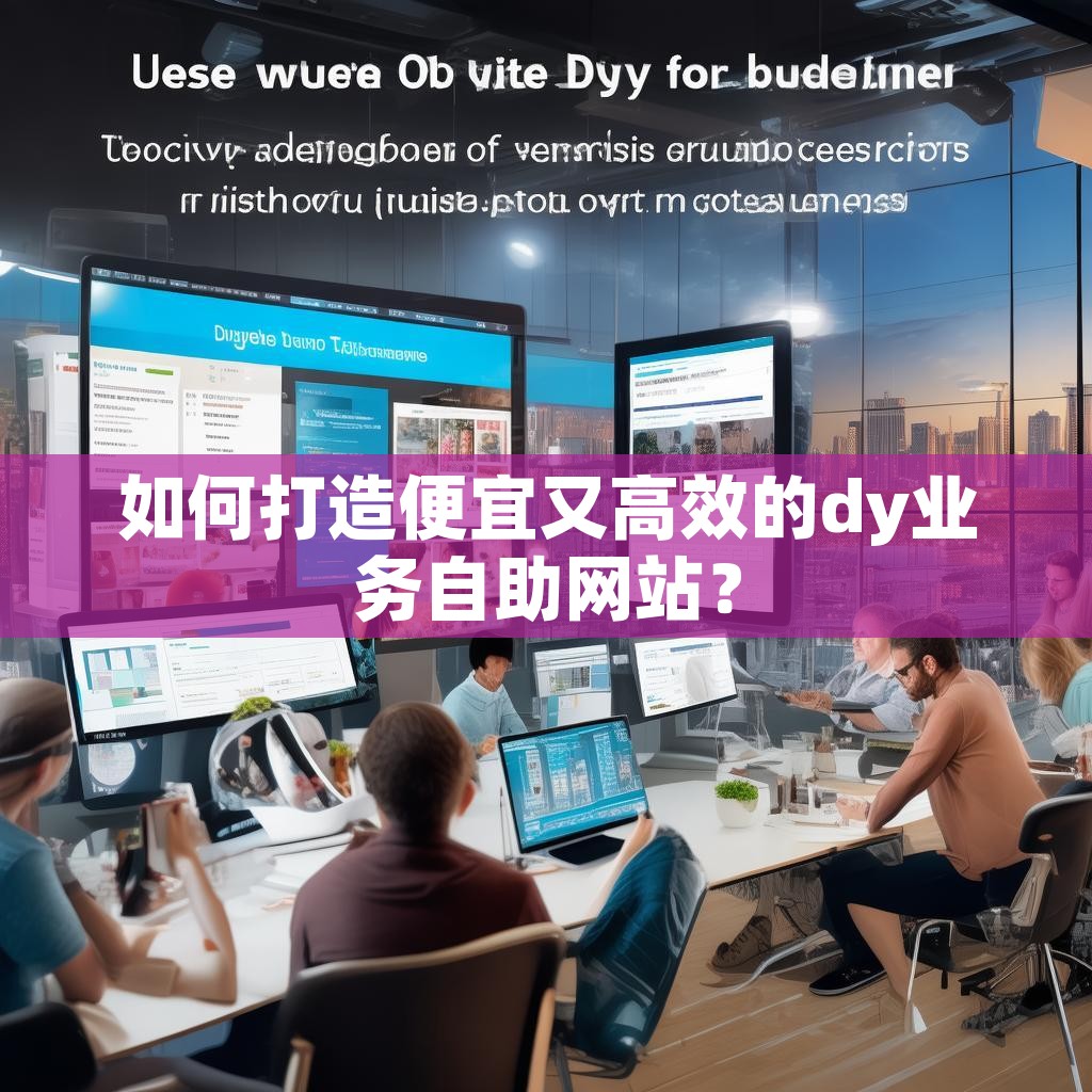 如何打造便宜又高效的dy业务自助网站？