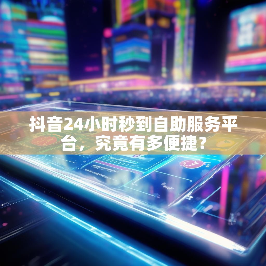 抖音24小时秒到自助服务平台，究竟有多便捷？