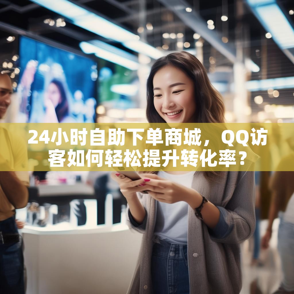 24小时自助下单商城，QQ访客如何轻松提升转化率？