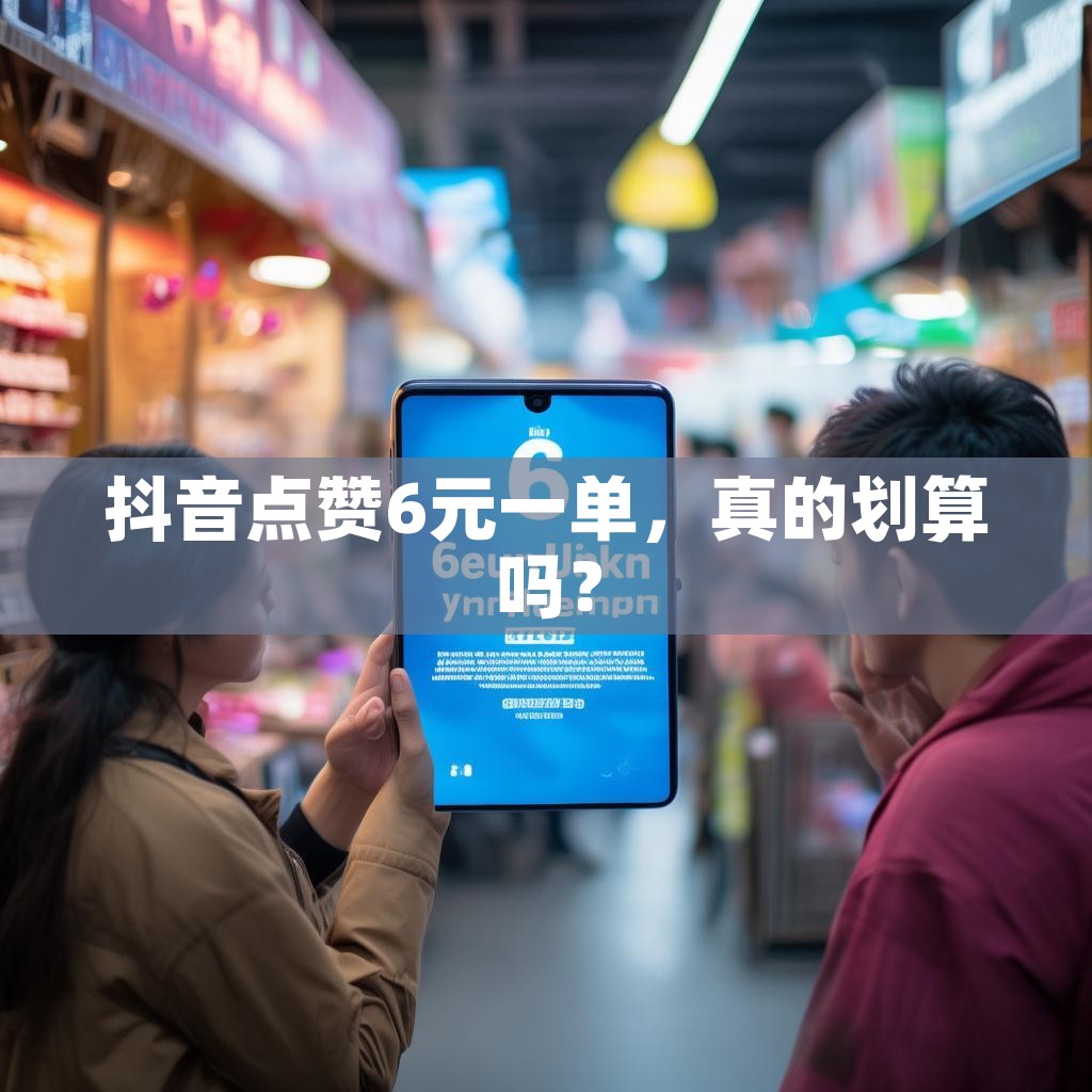 抖音点赞6元一单，真的划算吗？