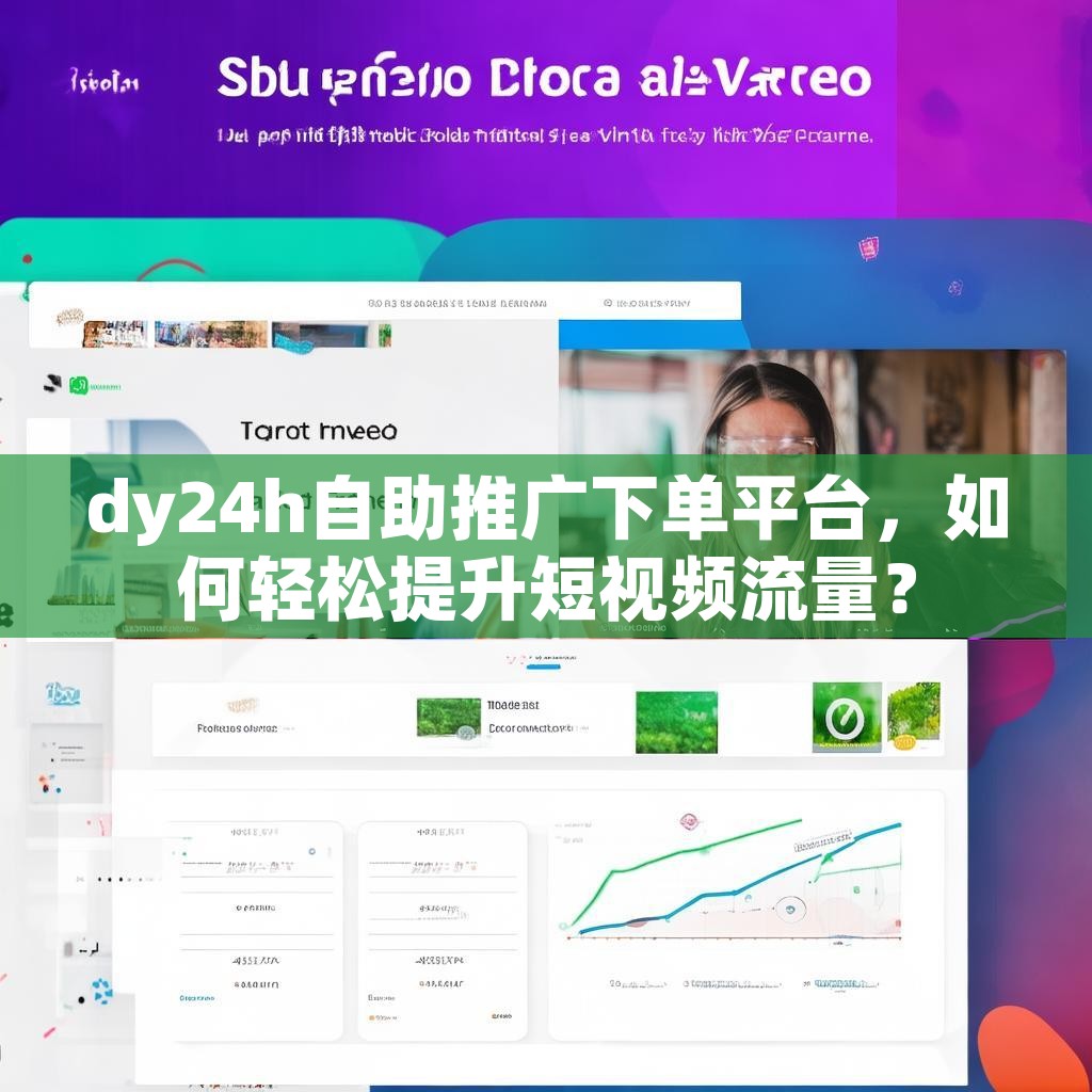 dy24h自助推广下单平台，如何轻松提升短视频流量？