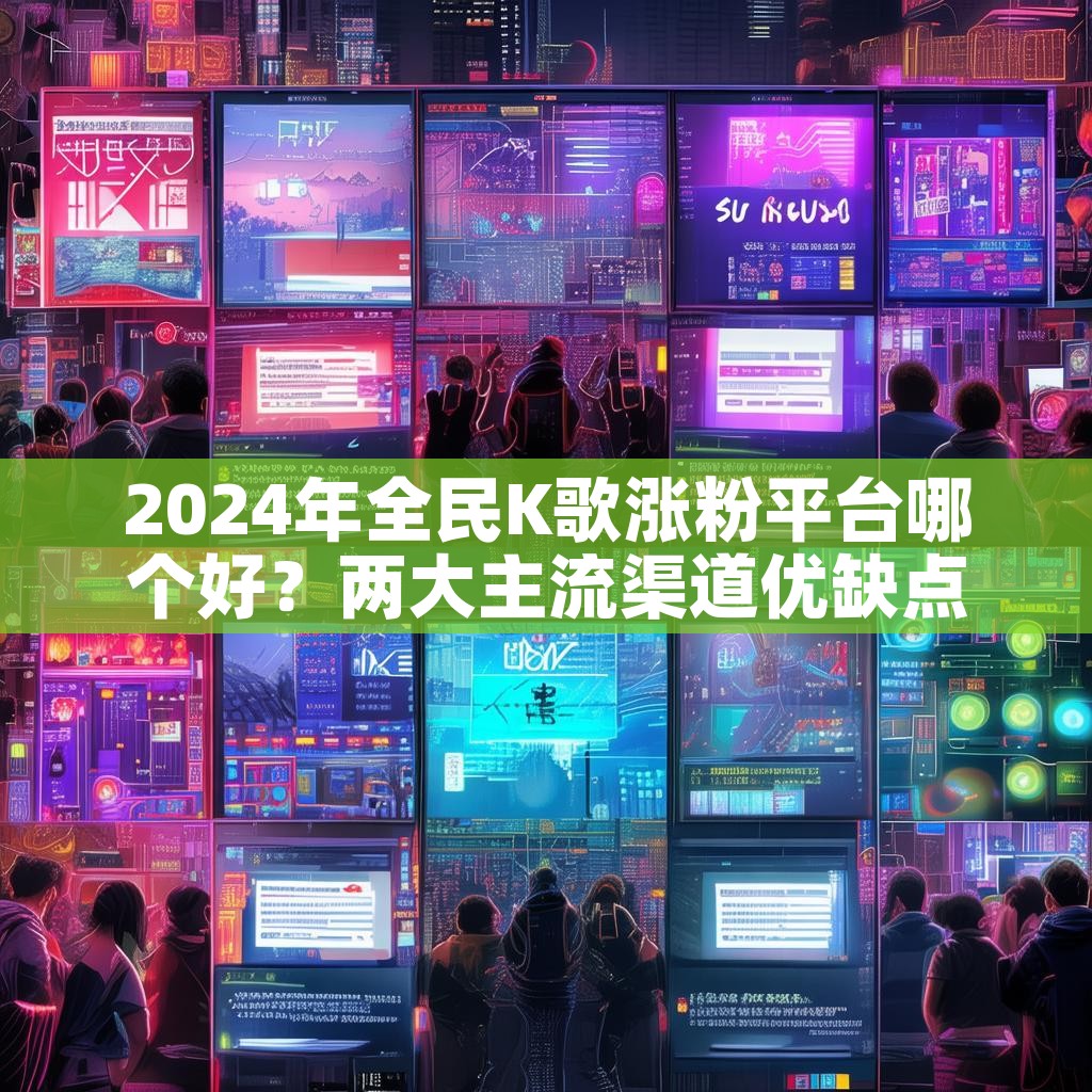 2024年全民K歌涨粉平台哪个好？两大主流渠道优缺点大揭秘