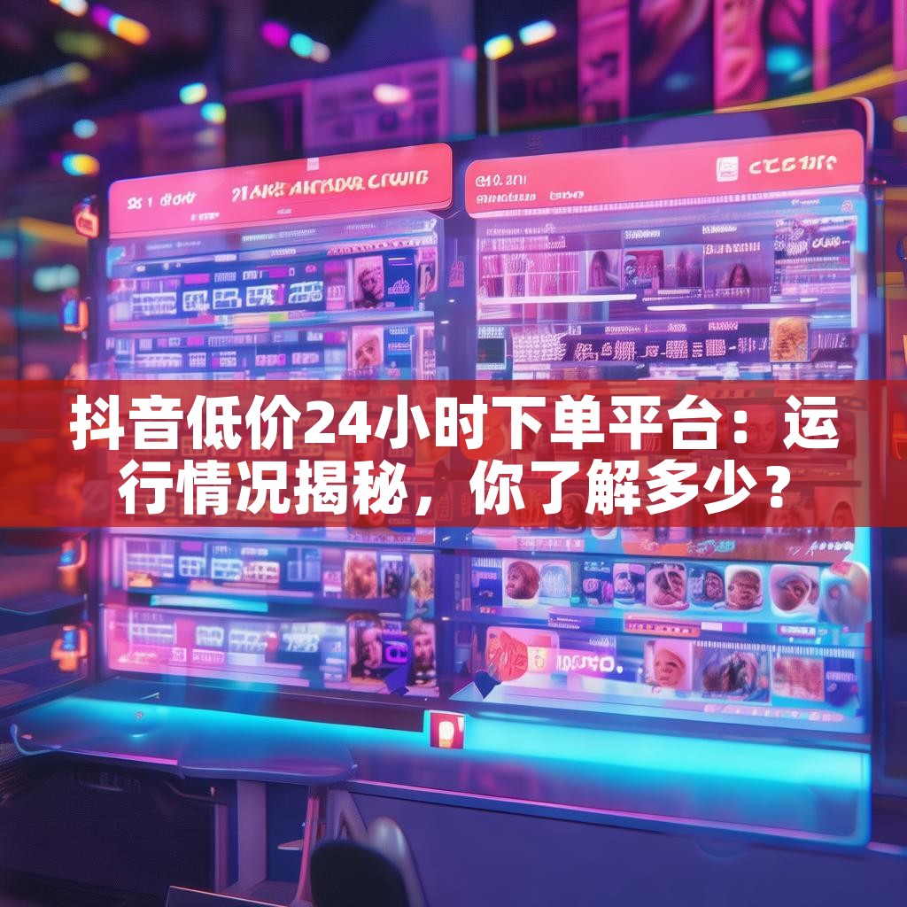 抖音低价24小时下单平台：运行情况揭秘，你了解多少？