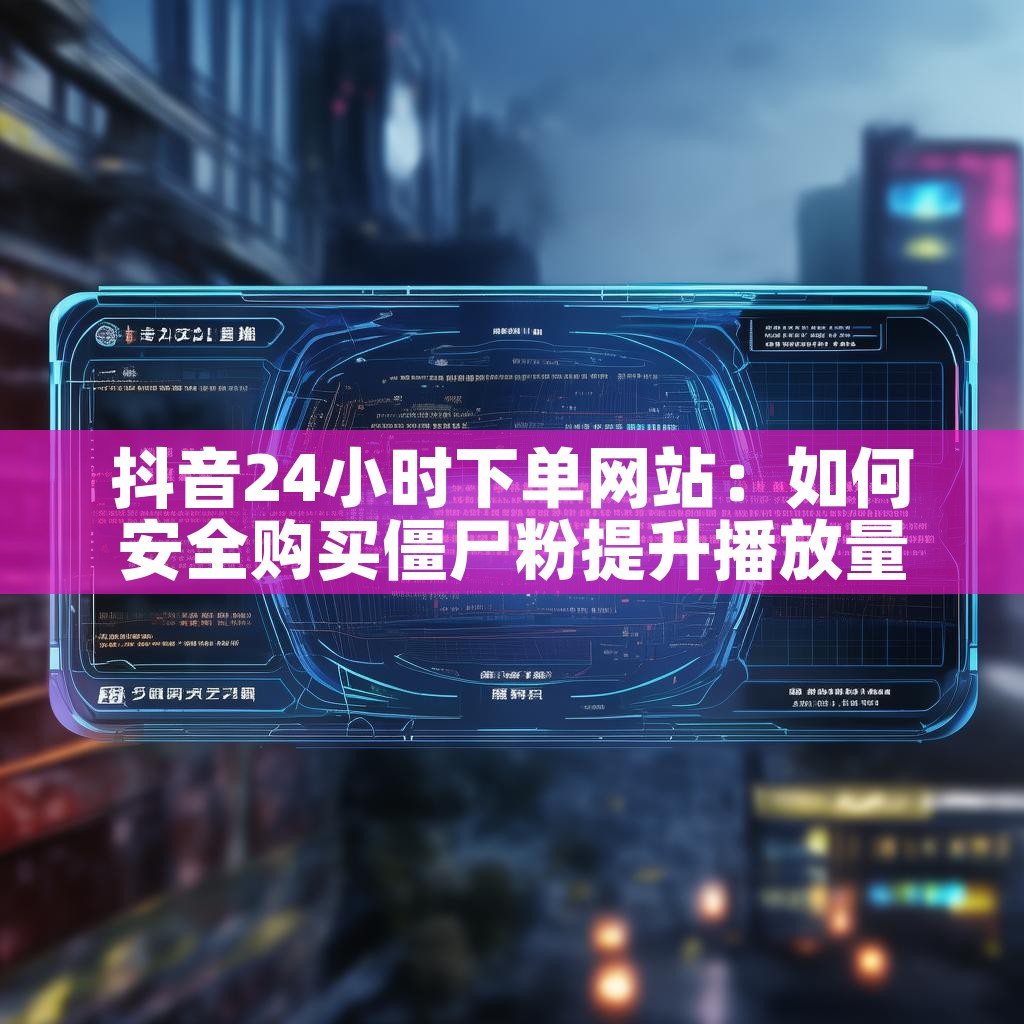 抖音24小时下单网站：如何安全购买僵尸粉提升播放量？