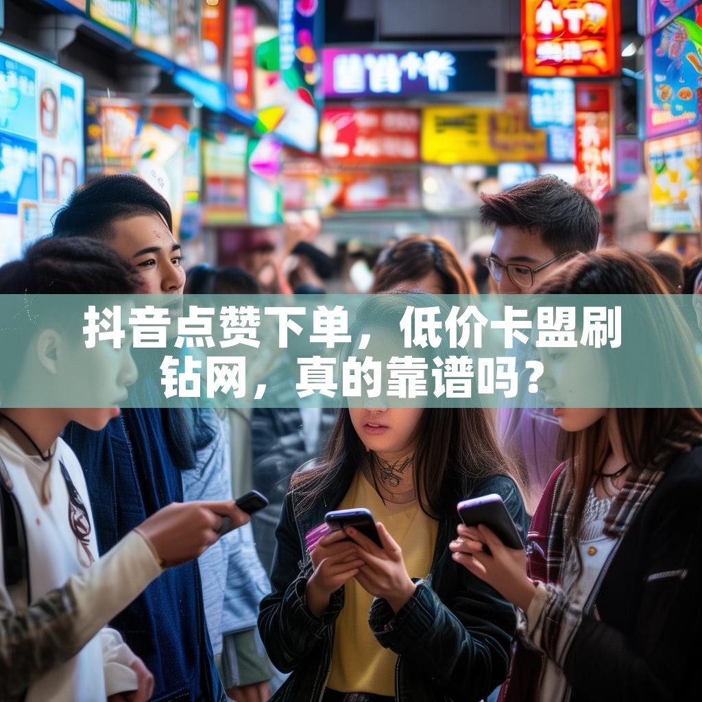 抖音点赞下单，低价卡盟刷钻网，真的靠谱吗？