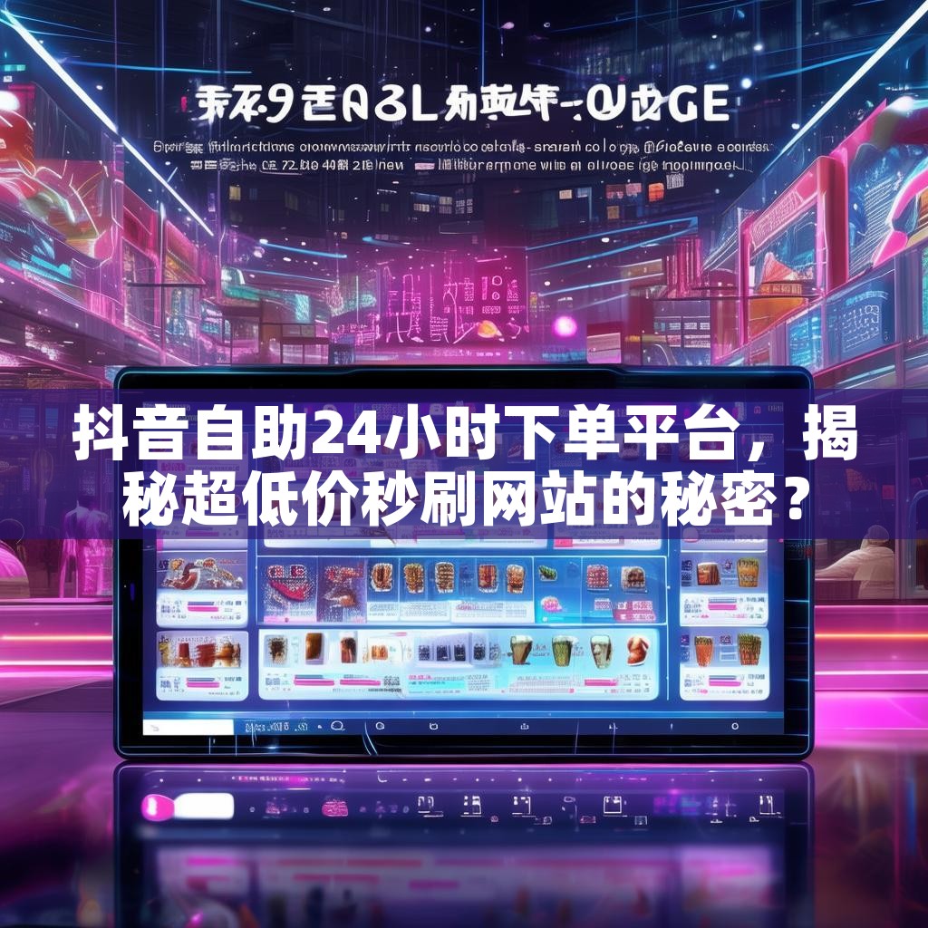 抖音自助24小时下单平台，揭秘超低价秒刷网站的秘密？