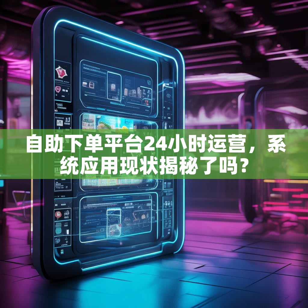 自助下单平台24小时运营，系统应用现状揭秘了吗？