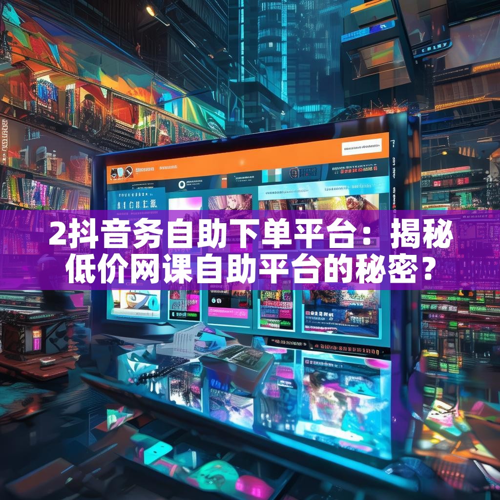 2抖音务自助下单平台：揭秘低价网课自助平台的秘密？