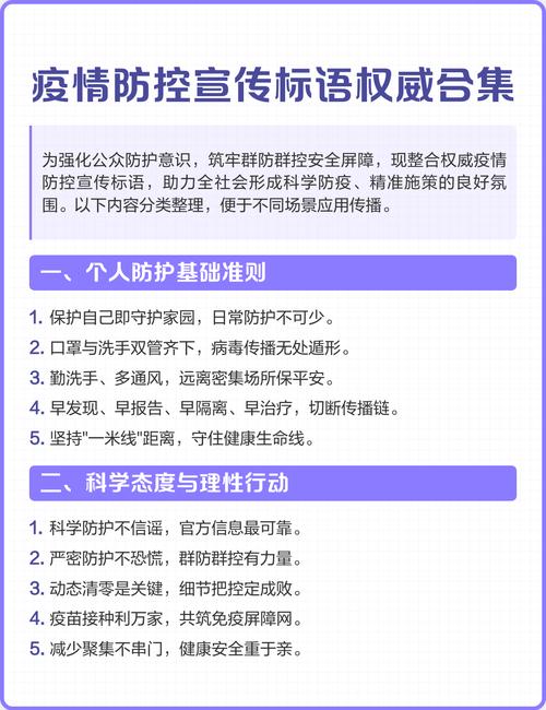 疫情防控宣传标语大全，社区街道防疫口号精选